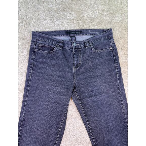 Calvin Klein Women's Mid Rise Skinny Denim Jeans size 31/12 Stretch C550 - Picture 2 of 13